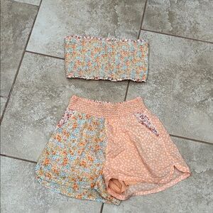 American Eagle Outfitters Floral Print Shorts Set